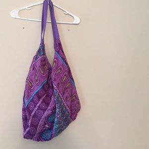Bohemian purple and blue purse