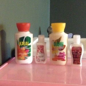 4 lotions from bath & body works!