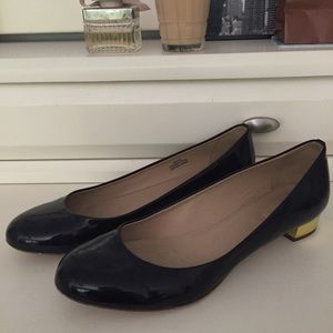 J.crew Black Patent Leather Flats