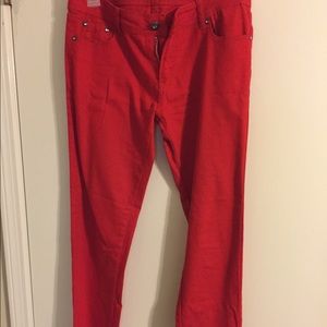 Red skinny jeans. Size 11! Worn once!