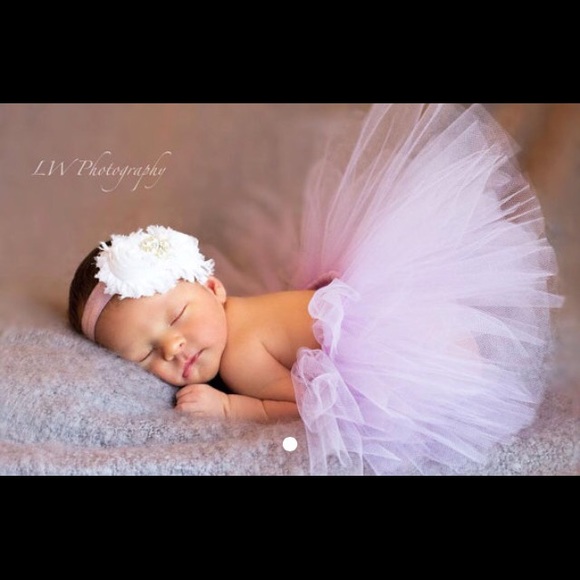 New born tutu and headband