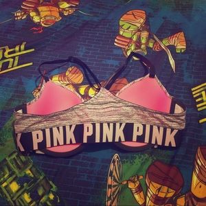 NWOT 36C Victoria's Secret Pink Logo Bra