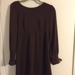 Judith March Brown long sleeved dress.