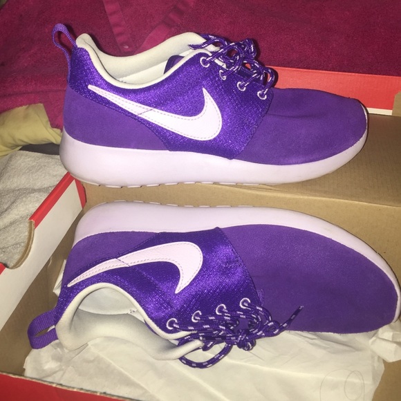 PURPLE SUEDE ROSHE RUN - Picture 3 of 3