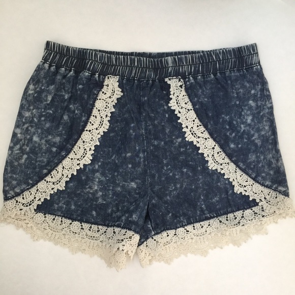 Charlotte Russe Pants - Lace Trim Shorts