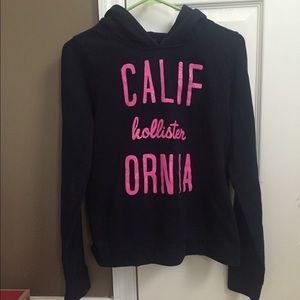 Navy blue Hollister hoodie