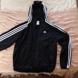 Adidas Raincoat in Black and White