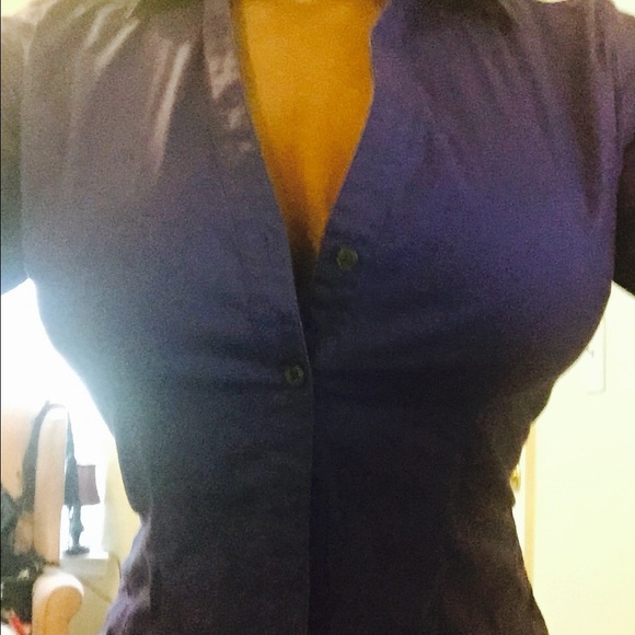 Royal blue business shirt