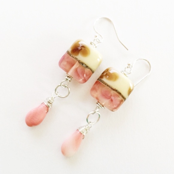 Handmade lampwork earrings