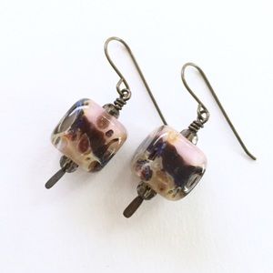 Handmade lampwork earrings