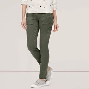Ann Taylor LOFT green crop pants spring 2015