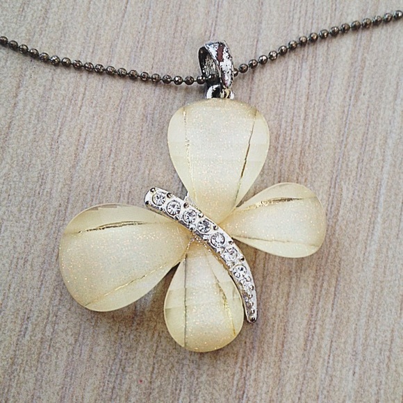 Beautiful Swarovski Butterfly Necklace