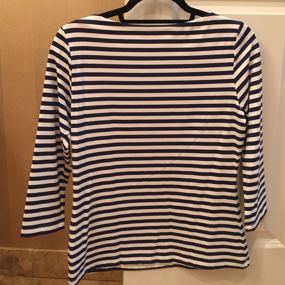 J. McLaughlin Tops - J. McLaughlin Wavesong Boatneck Striped Shirt J. McLaughlin Tops - J. McLaughlin Wavesong Boatneck Striped Shirt