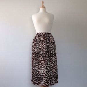 Leopard Midi Skirt