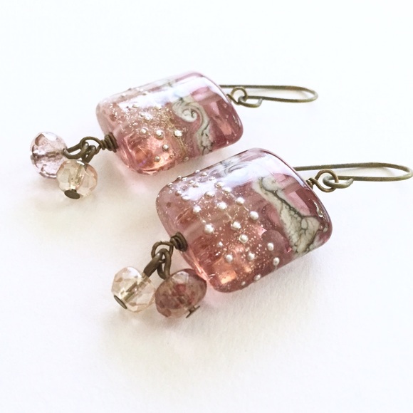 Handmade lampwork earrings