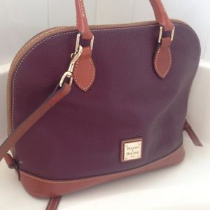 Brown/burgundy authentic Dooney and Bourke bag
