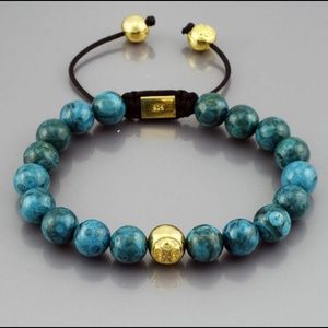 Stainless steel with turquoise stone