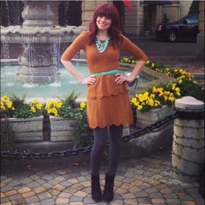 Anthropologie tulip crochet dress XS