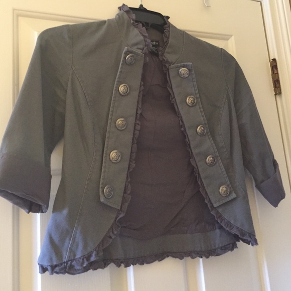 Structured grey military jacket