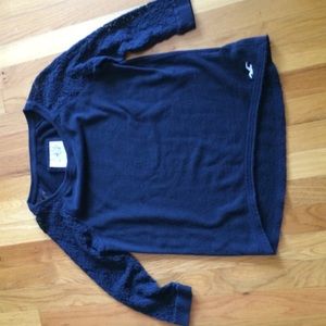 Navy Hollister top