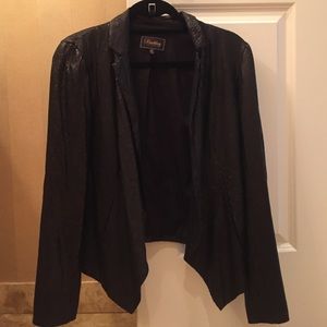Buckley Jackets & Coats - Black Sequined Blazer Size 4 Buckley Jackets & Coats - Black Sequined Blazer Size 4
