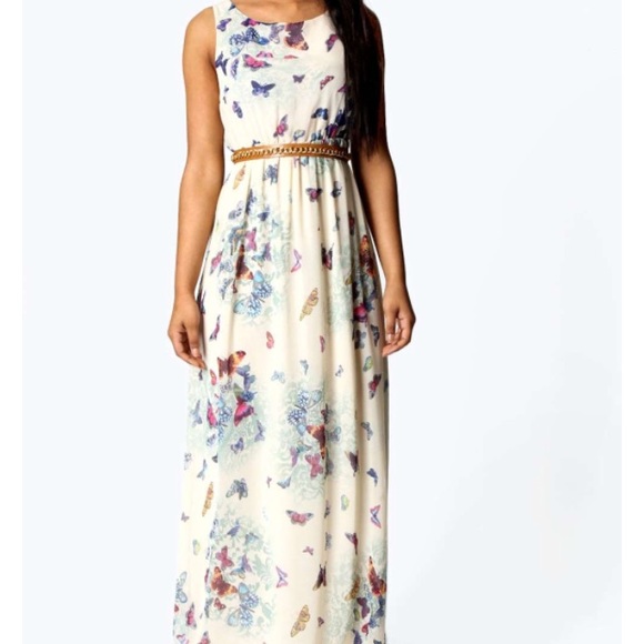 Maxi dress cream color