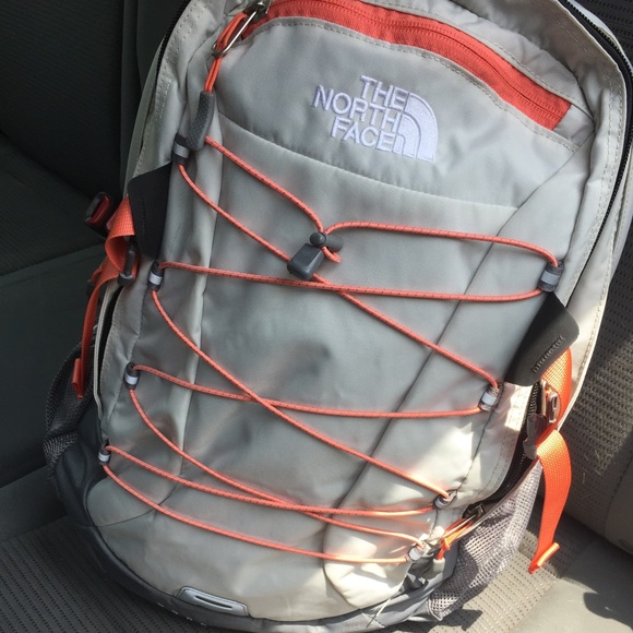 Northface Borealis, ivory/grey/orange