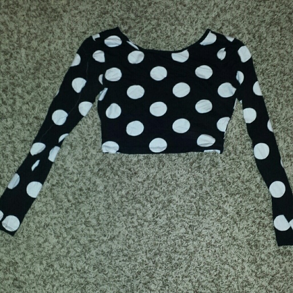 Polka dot crop top