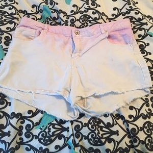 Pink ombré shorts