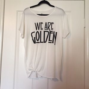 Mate the label "we are golden" tee