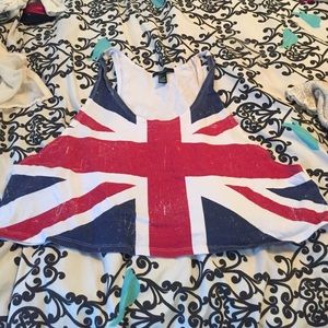 UK flag crop top