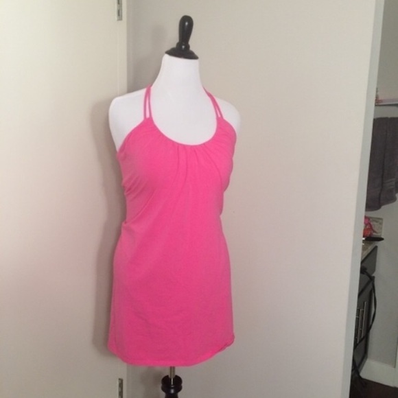 VS Bubblegum Pink Halter Dress