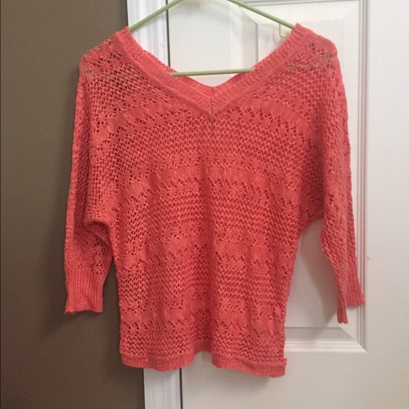 Coral colored sweater