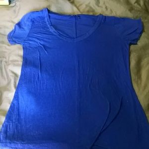 Blue burnout express tee