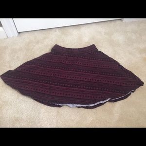 Maroon and black L.A. Hearts skirt