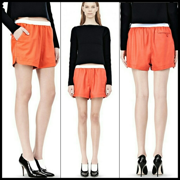 T Alexander Wang Leather Shorts