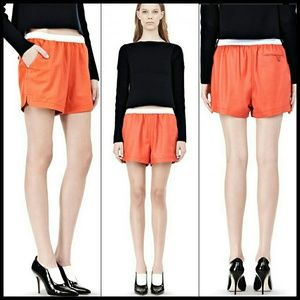 T Alexander Wang Leather Shorts