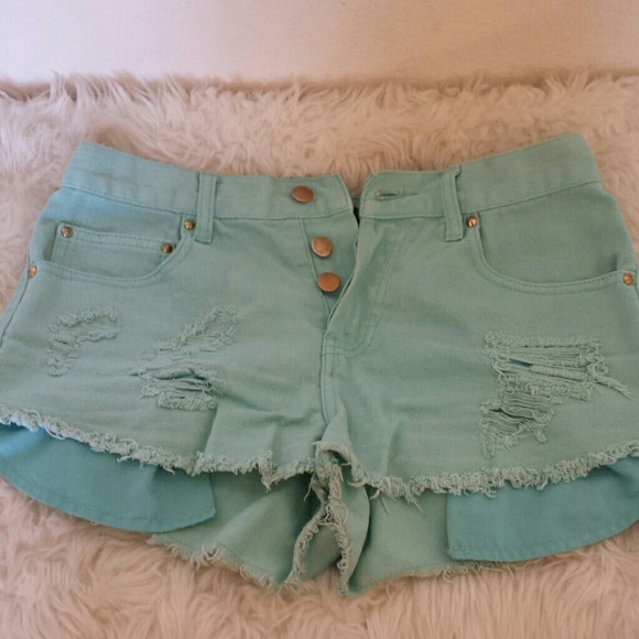 Forever21 turquoise shorts