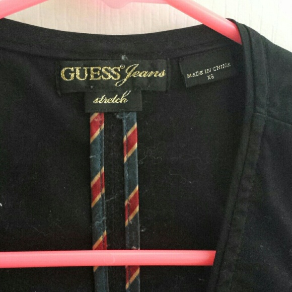 *****SOLD****Guess. Black vest with gold buttons - Picture 4 of 5