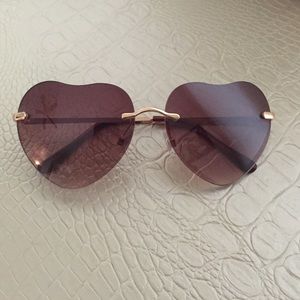 Heart shaped sunglasses