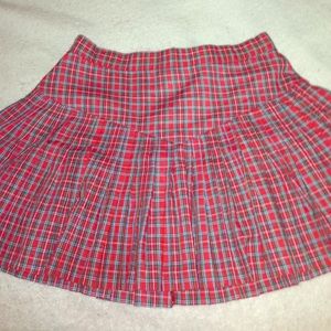 Plaid mini skirt