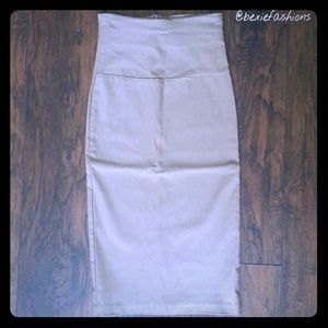 SLEEK & SEXY TAN SKIRT