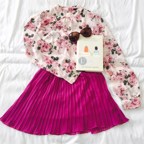 Blush Dresses & Skirts - 🎉HP🎉Blush Burgundy Skirt