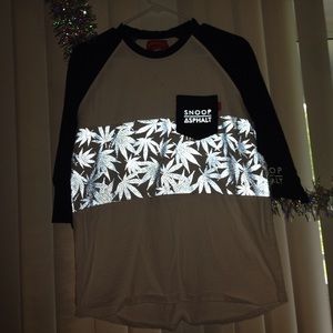 Light catching Snoop/Asphalt Men's Weed Shirt