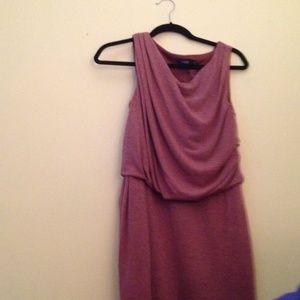 Theme brown gladiator style drop waste dress