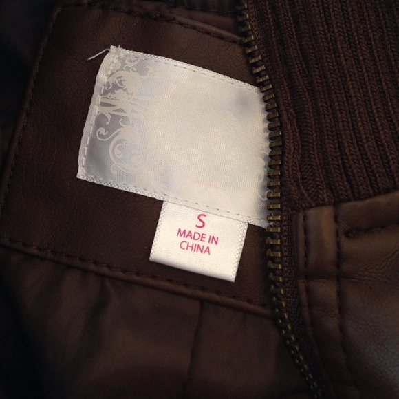 🎀 Target Brown Pleather Jacket 🎀 - Picture 2 of 2
