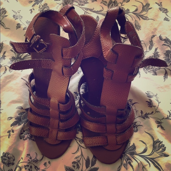 Nine West gladiator style wedges
