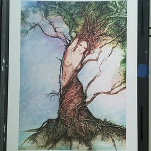 8x10" Print Mythological Daphne Goddess Gaia