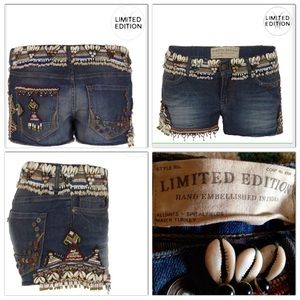 💎🆕All Saints Limited Ed. hand embellished Shorts