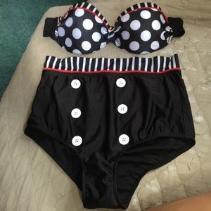 Vintage high waist bikini